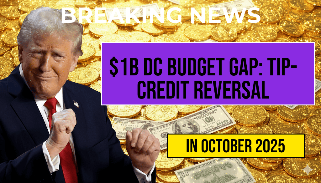 DC Budget Gap of $1 Billion: Tip-Credit Reversal Presented as Solution—Implications for $10 Tipped Base Pay